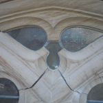 Yale Universtiy Art Gallery - showing mason's grinder scar on glass